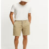 Fashionable men's shorts with cotton drawstring for casual style and comfort