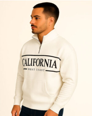Mens zip up sweatshirt for casual wear