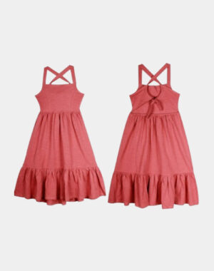 4001GDR Soft Cotton Frill Girl's Dress – Cute Style