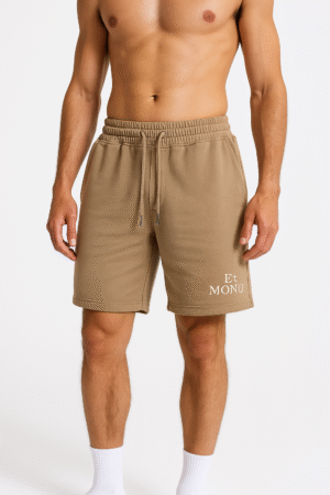 Best casual shorts for men in breathable cotton brown fabric