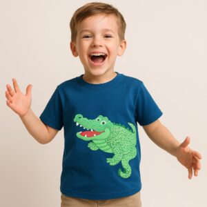 4004UTS Cool Dino Splash: Gel Print Kids Tee